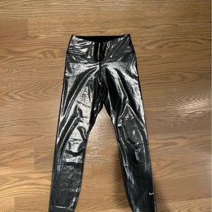 Nike silver shine leggings